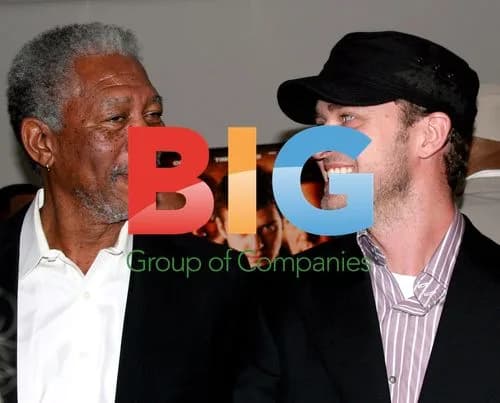 Morgan Freeman and Justin Timberlake at Edison Film Premiere
