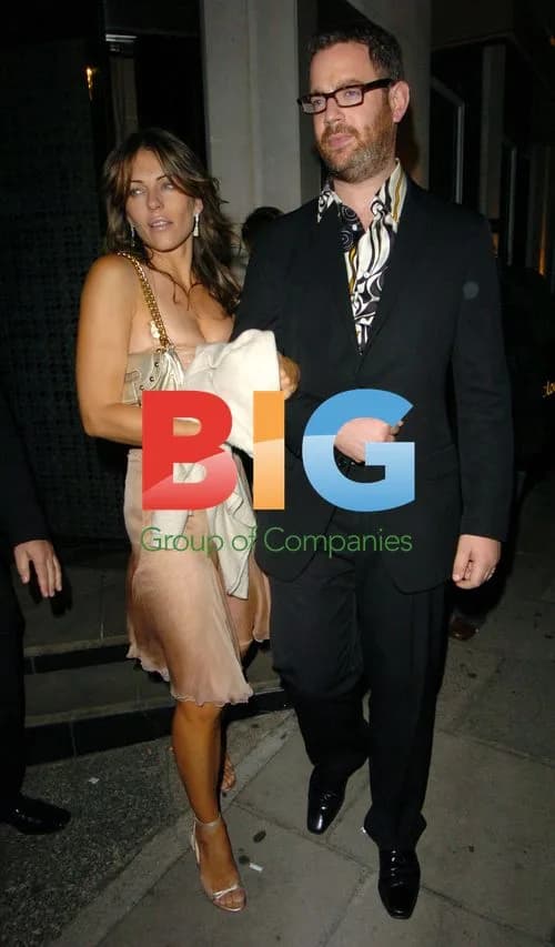 Liz Hurley at Locanda Locatelli Restaurant