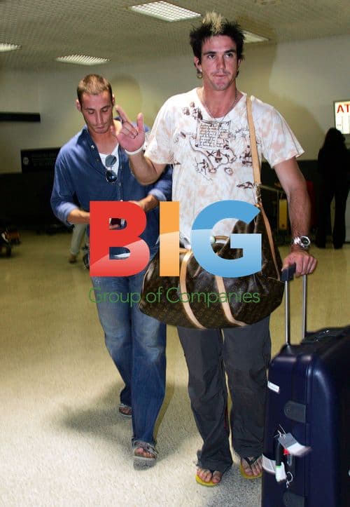 Tired English Cricket Stars Arrive at LAX