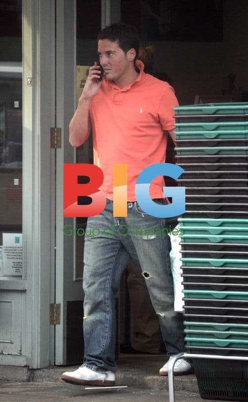 Footballer Dave Gardner Shopping