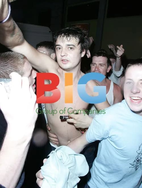 Rock Star Pete Doherty Interacts with Fans After Gig