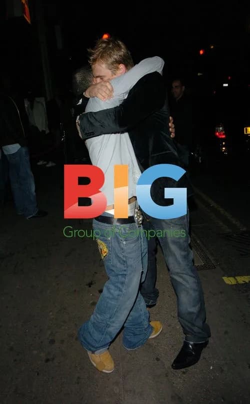 Lee Ryan and Abs Arriving at Pop Club