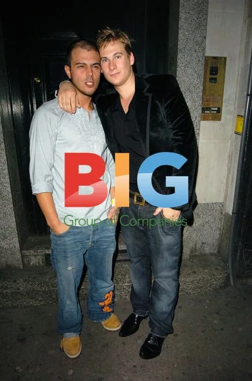 Singers Lee Ryan and Abs at Pop Night Club