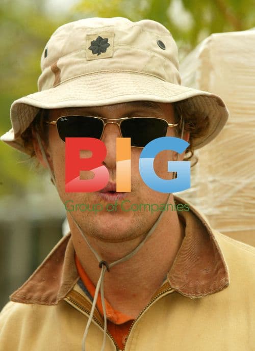 Matthew McConaughey at Hurricane Katrina Relief Effort