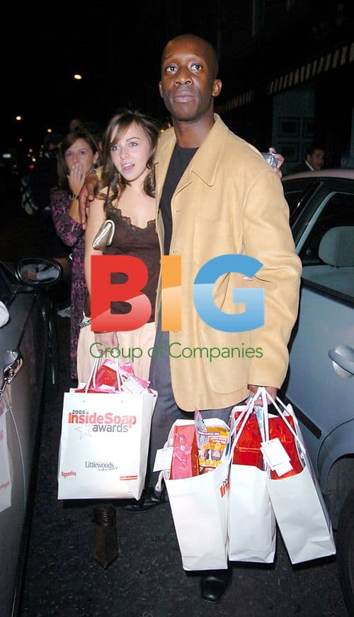 Louisa Lytton and Joseph Kpobie at Inside Soap Awards 2005