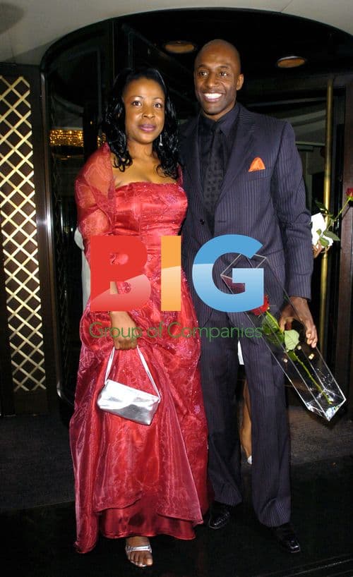 John Fashanu and partner at Childrens Charities Trust Awards 2005