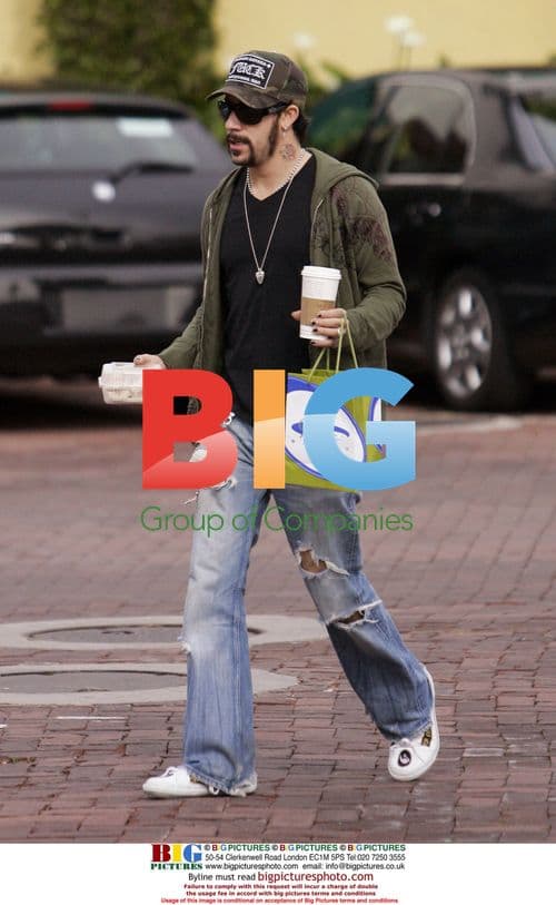 AJ McLean of Backstreet Boys in Malibu