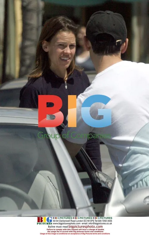 Hilary Swank Meets Mystery Man in Pacific Palisades