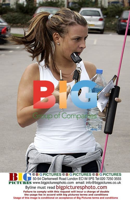 Coleen McLoughlin Leaving Gym in Cheshire