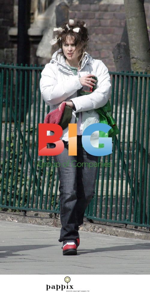 Helena Bonham Carter with Tim Burton and Son