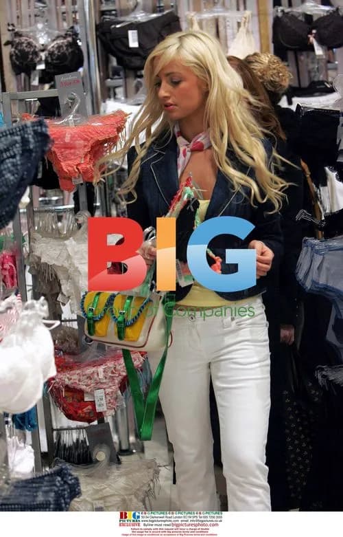 Chantelle Houghton shopping for lingerie