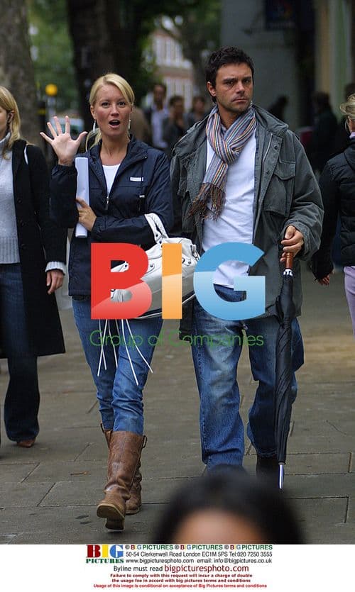 Denise Van Outen and Richard Travis Out in London