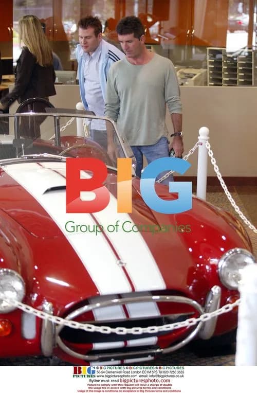 Simon Cowell at Benz Expo in Beverly Hills