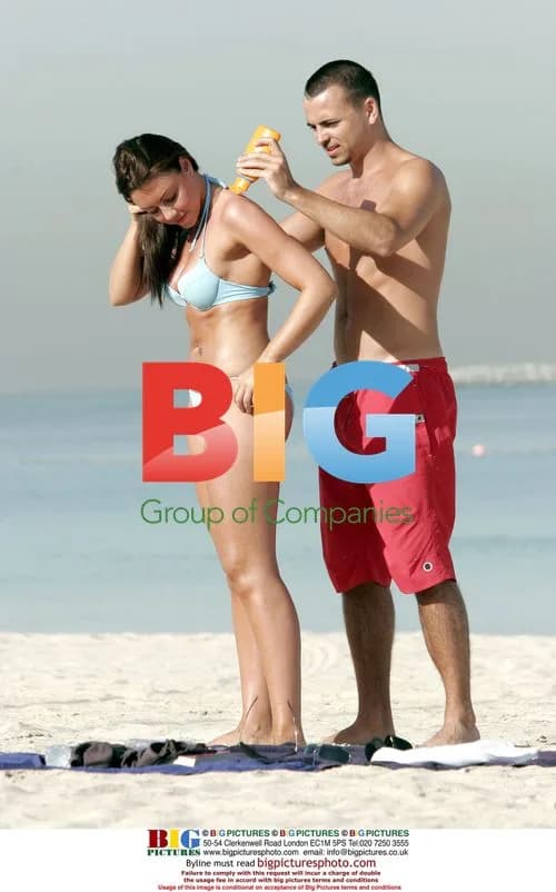 Michelle Heaton and Andy Scott-Lee in Dubai