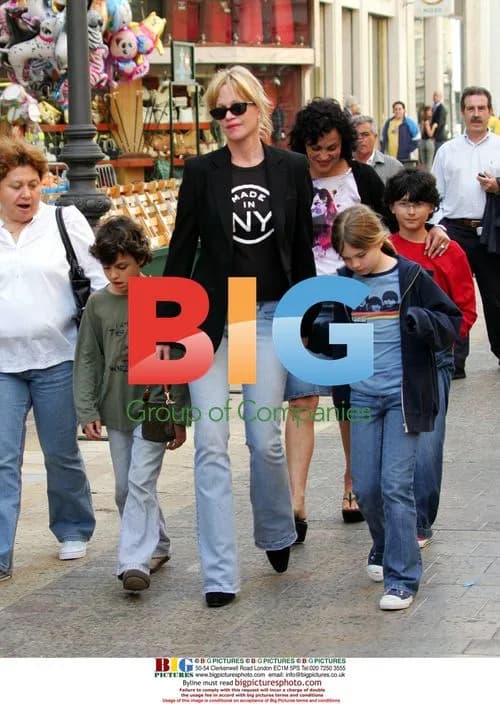 Antonio Banderas and Family in Malaga