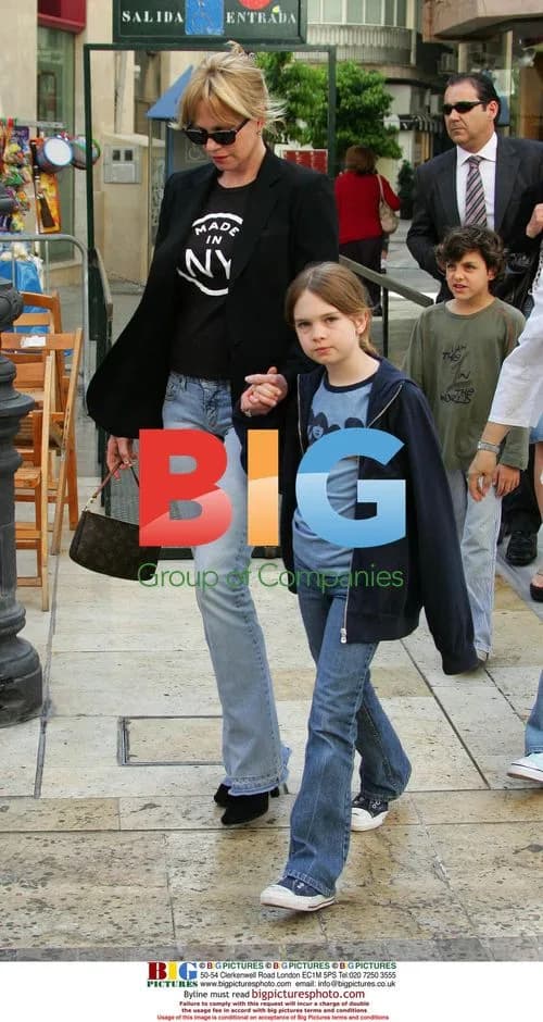 Antonio Banderas with family in Malaga