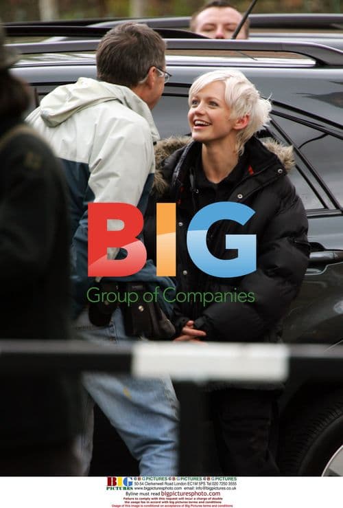 Hannah Spearritt on the set of 'Primaeval'