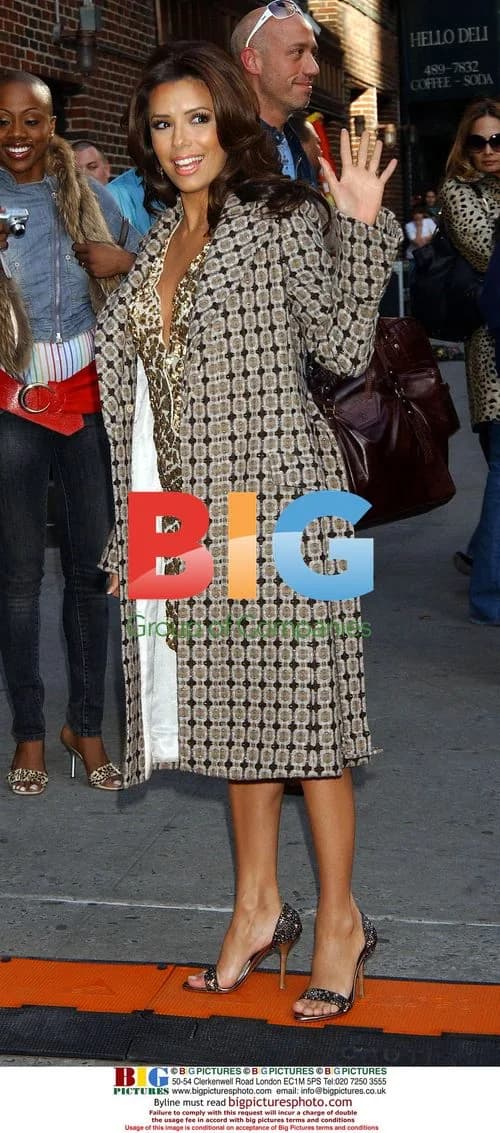 Eva Longoria Arrives at Letterman Show