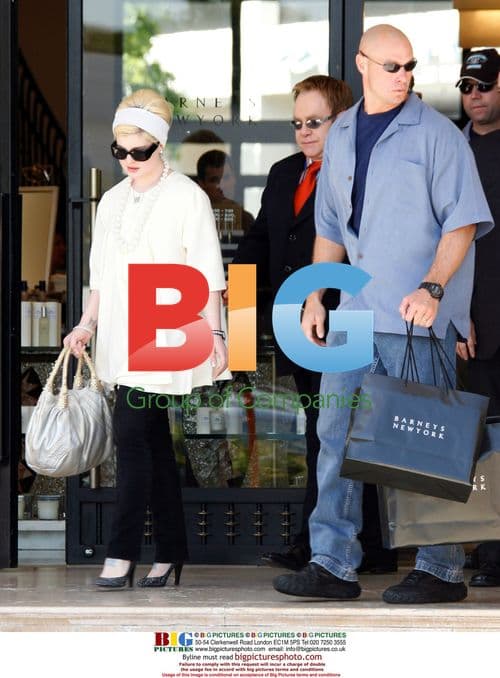 Elton John and Kelly Osbourne Shop at Barneys