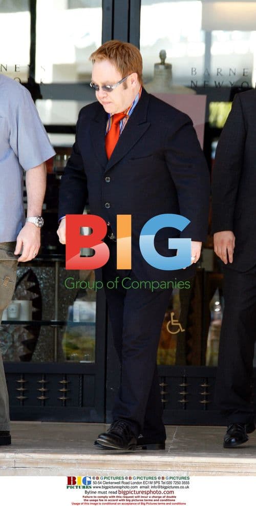 Elton John and Kelly Osbourne Shop at Barneys