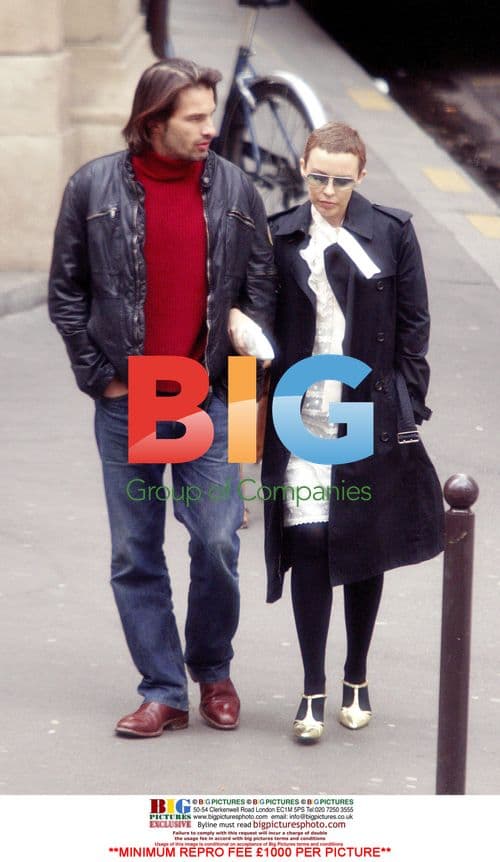 Kylie Minogue and Olivier Martinez in Paris