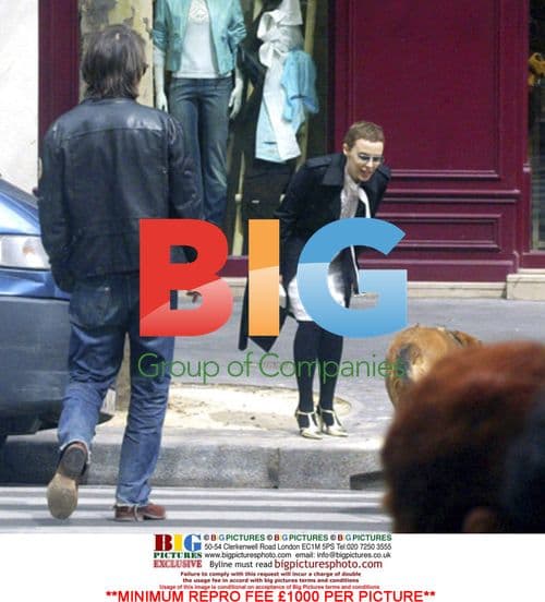 Kylie Minogue and Olivier Martinez in Paris