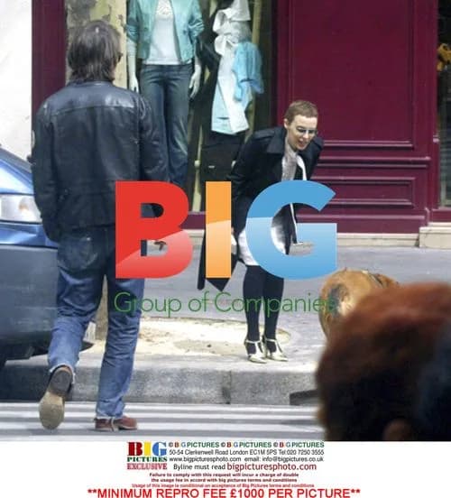Kylie Minogue and Olivier Martinez in Paris