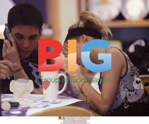 Nicole Richie, DJ AM, and Mischa Barton at Color Me Mine