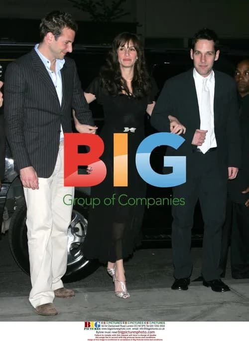 Bradley Cooper, Paul Rudd and Julia Roberts at Broadway Play Premiere