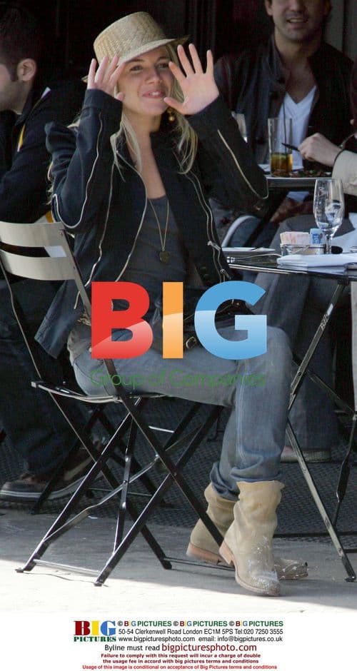 Sienna Miller has late lunch with friends in NYC