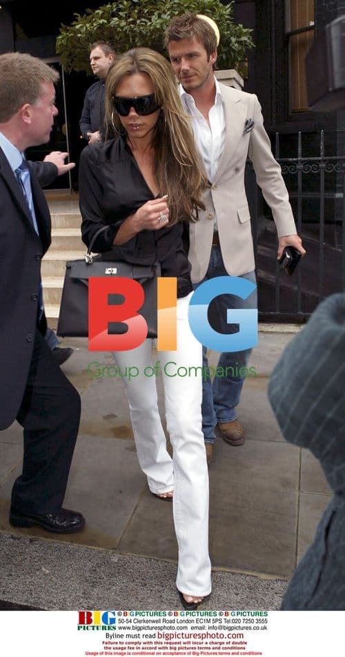 Beckhams Leave Blakes Hotel for Lunch