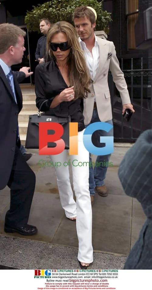 Beckhams Leave Blakes Hotel for Lunch