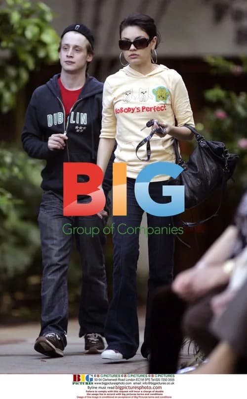 Macauley Culkin and Mila Kunis Out with Family