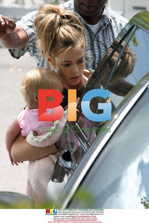 Denise Richards Visits Medical Center with Sambora