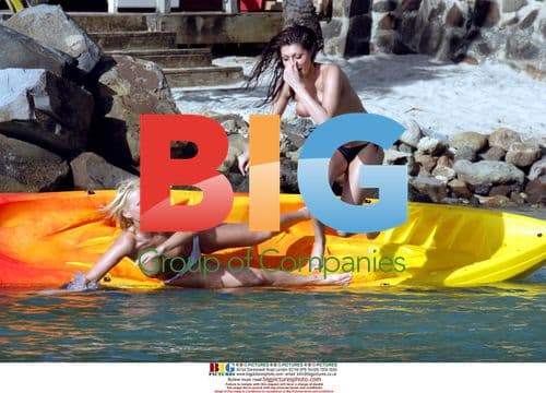 Sexy models Sammy and Claire on holiday