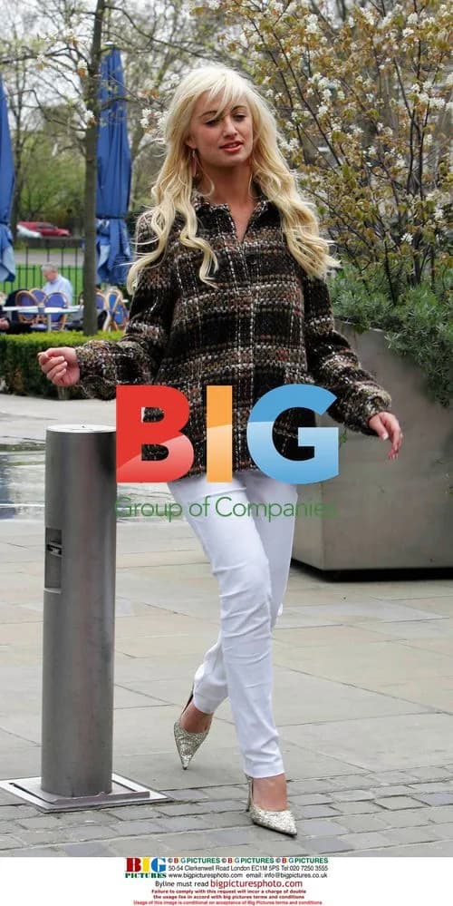 Chantelle Houghton filming TV show