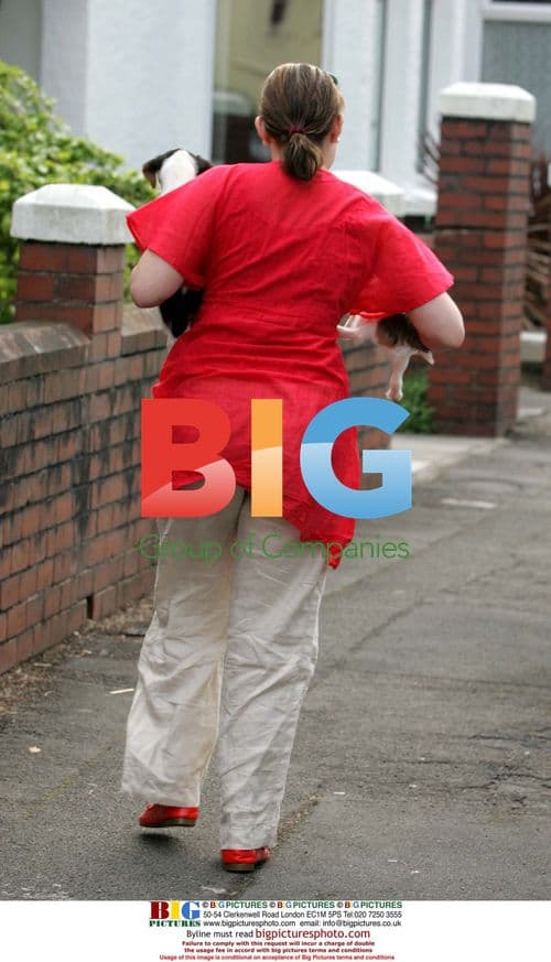 Singer Charllotte Church with dogs