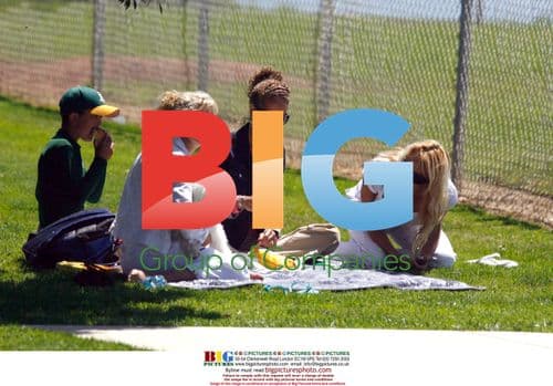 Pamela Anderson at Son\'s Baseball Game