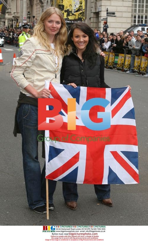 Jodie Kidd and Martine McCutcheon at Gumball 3000 Photocall