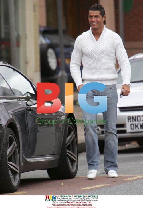 Christiano Ronaldo Leaves Cafe in Cheshire