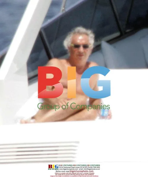 Flavio Briatore on Yacht with Friends