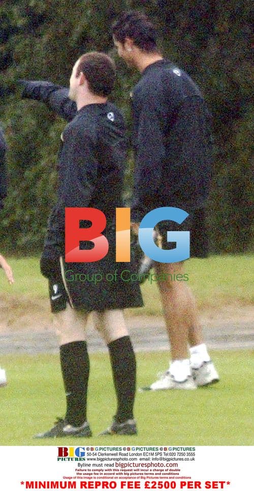 Rooney and Ronaldo Train Together