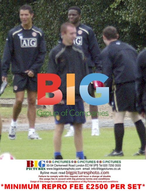 Rooney and Ronaldo Train Together