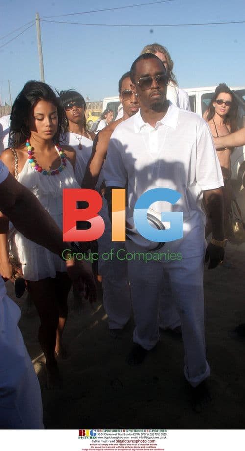 P.Diddy and friends at Nikki Beach