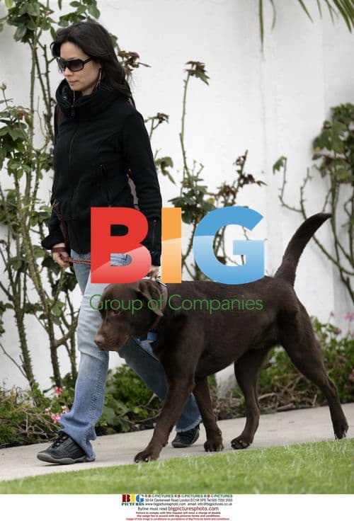 Lucy Liu with Boyfriend and Dog