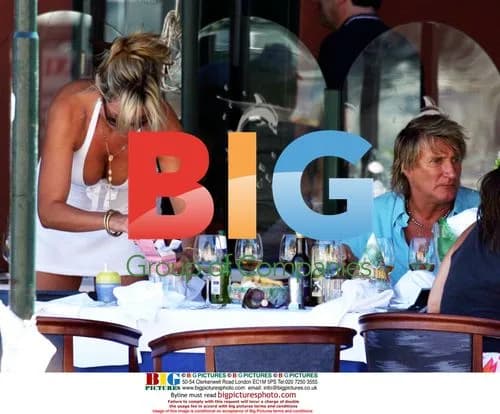 Rod Stewart and Family in Portofino
