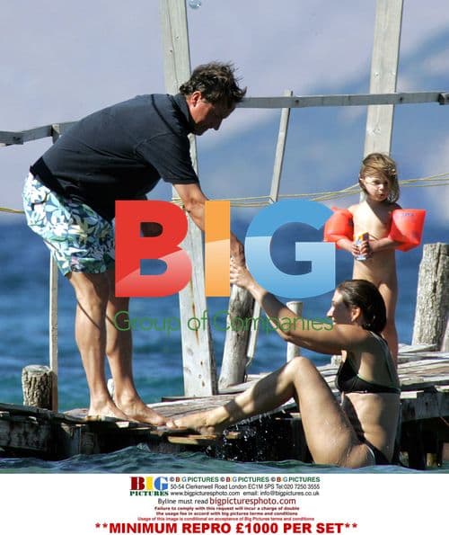 David Cameron on Holiday with Family