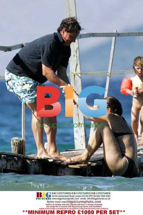 David Cameron on Mediterranean Holiday