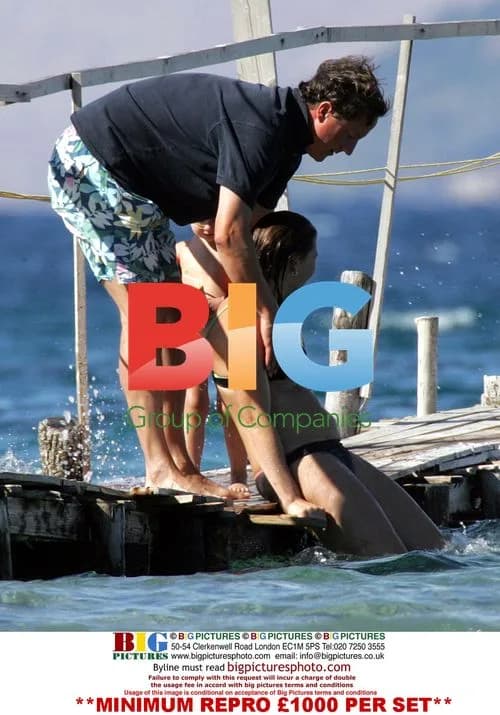 David Cameron and Family on Holiday