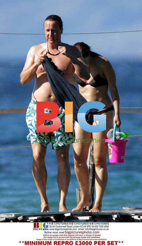 David Cameron on Holiday in Corfu